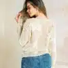 Buzo tejido floral