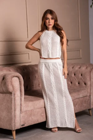 Set tejido falda